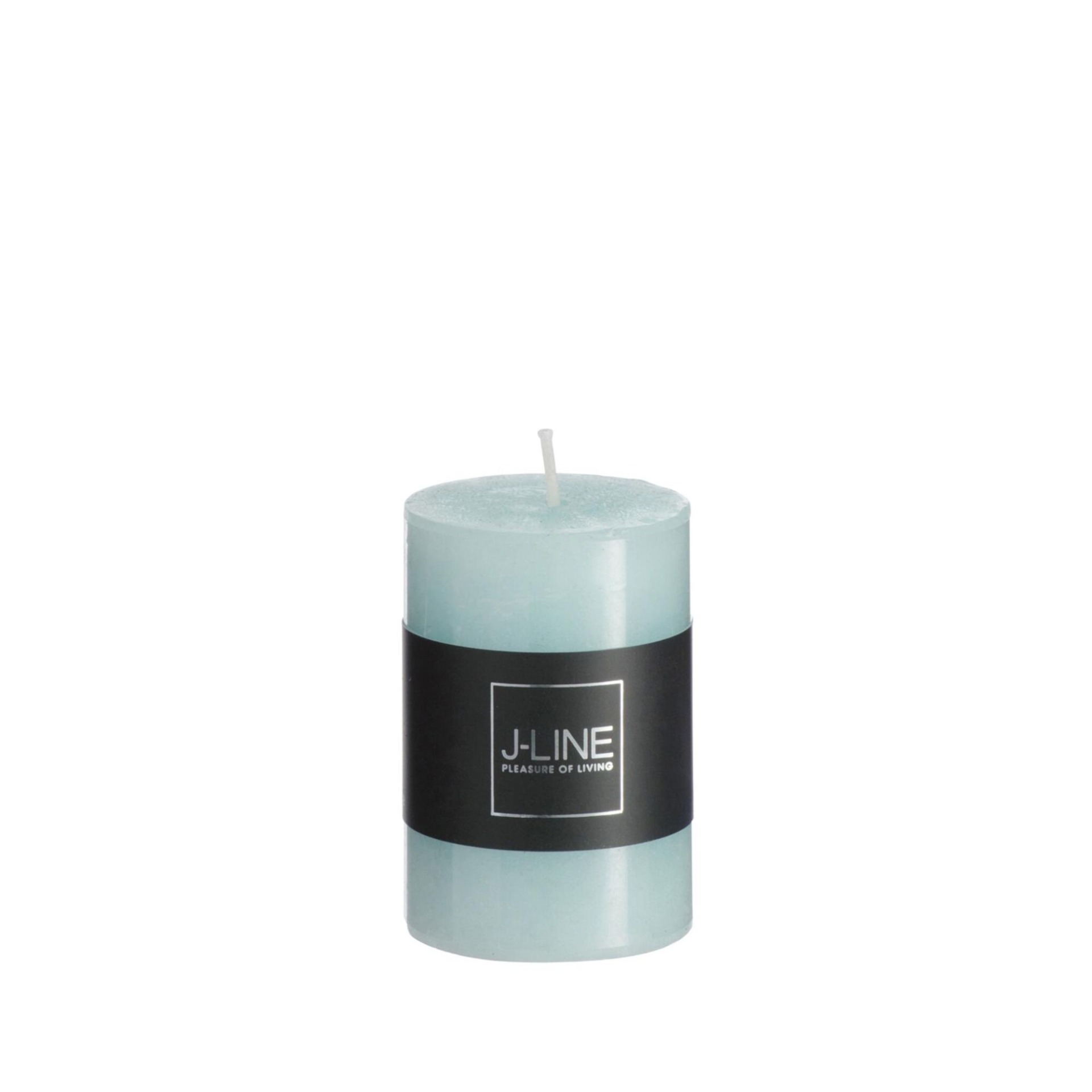 “cilinderkaars aqua J-Line 5×5×7,5 cm interieur kaars”