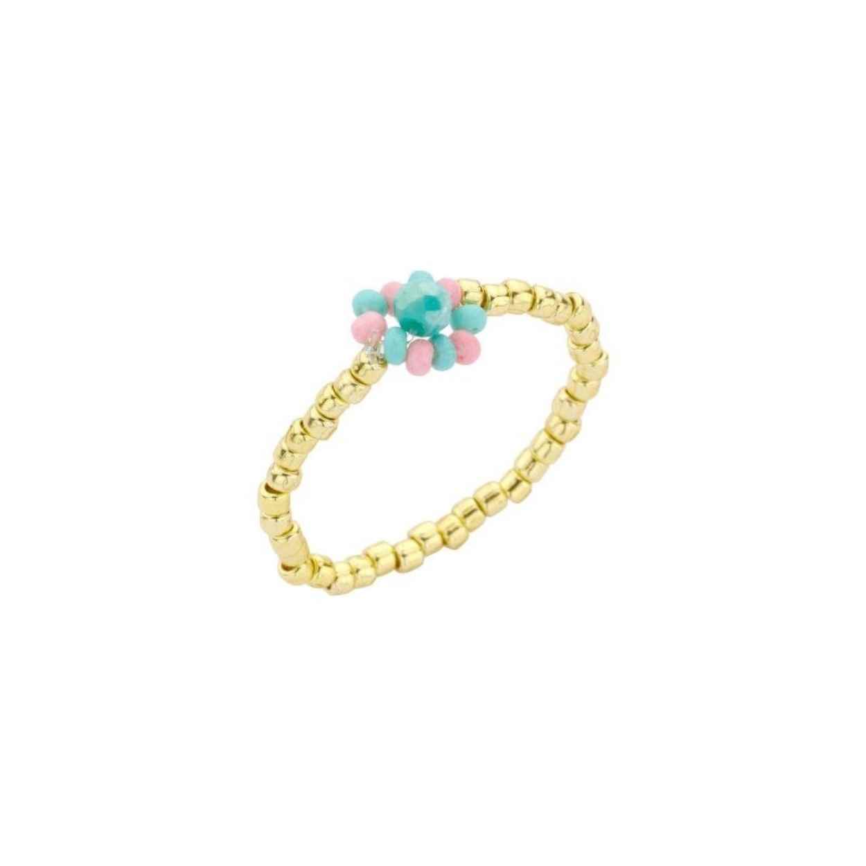 7362MIX08 ring biba Rose/blauw