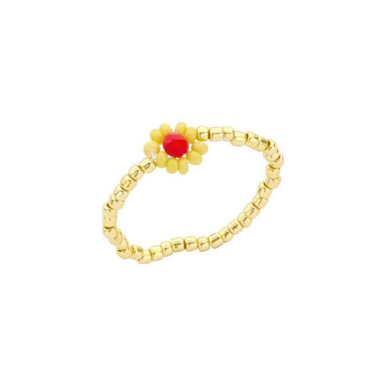 7363MIX03 biba ring Geel/rose