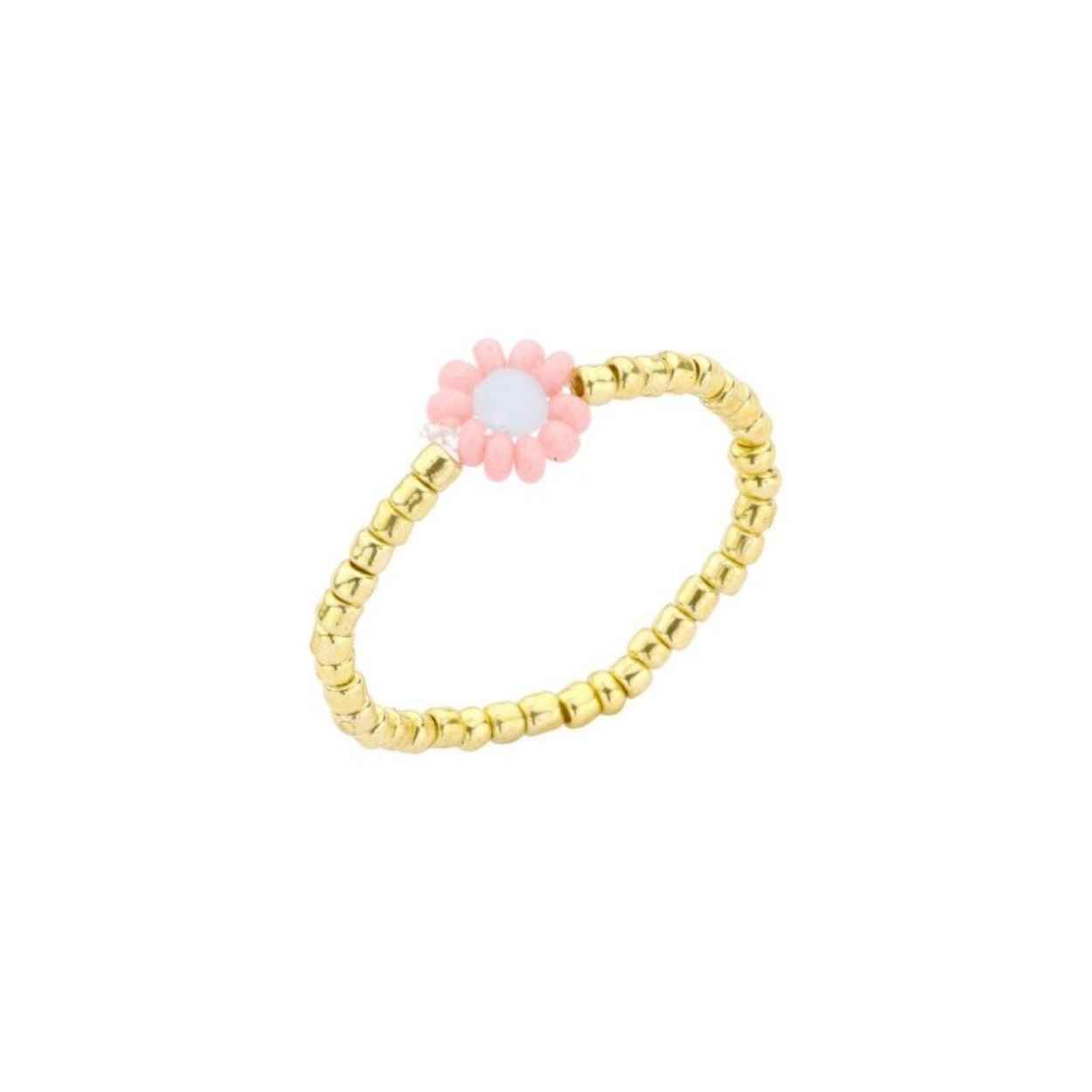 7363MIW08 biba ring Roze/lichtblauw